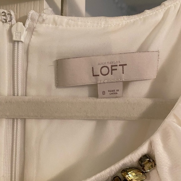 𝅺LOFT White Dress - Picture 11 of 12